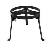 Honseadek Folding Campfire Tripod Grill, Portable Iron Cooking | Stand for Camping Hiking Picnic, Sturdy 3-Leg Pot Holder for Cast Iron Skillet Kettle Coffee Maker, Black