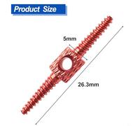 Honseadek For Bicycle Brake Speed Change Line Pipe Oil Joint Connector For Bike Wire Threader(red)
