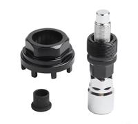 Honseadek For Bicycle Crank Puller and Inner Bearing Tool with 8-Tooth Locking Ring, Carbon Steel For Bike Tool for Maintenance, Compatible with 32mm and 36mm Wrenches(A set)