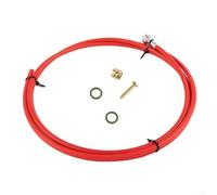 Honseadek For Bike Hydraulic Brake Hose Kit Compatible with BH90 M7000 XT M8000 M9000 Series 2m Length 5mm Diameter High Pressure 10000PSI Black Red Blue(Red)
