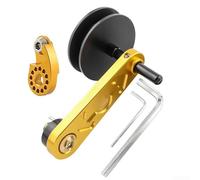 Honseadek For Bike Single Speed Chain Tensioner 11T Pulley Torque Regulator Aluminium Alloy(Golden)