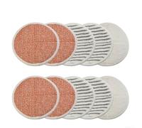 Honseadek For MICROfiber Cleaning Pads Replacement Set For Bissell for SPINWAVE 20522 2240N 2039A, Multi-Purpose Mop Head Covers With Soft Scrubby Floor Pads, 10 Pack