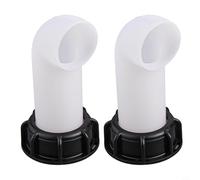 Honseadek Garden Watering Equipment: 60mm For IBC Adapter Outlet Spout with 90-Degree Plastic Connector for Rainwater Harvesting Tanks and For IBC Storage Containers