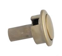 Honseadek Gold-Finish Toilet Push Button for Siamp & Storm 33A Cisterns, Chrome Drain Valve Flush Switch Compatible with 34335077, 48mm ABS Toilet Attachment(A)