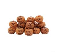 Honseadek Halloween Mini Pumpkins, 20 Piece Resin Grimace Pumpkins, Decorative Artificial Pumpkins, Miniature Figurines For Crafts, Dollhouse Accessories(Small pumpkin suit)