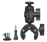 Honseadek Handlebar Clamp with 1-Inch Ball Head, Adjustable 1.6-4cm Action and Phone, Secure Steel Bike Bracket Cycling(6CM)