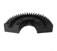 Honseadek HGR20 Bellows Linear Guide Rail, CNC Machine Telescopic Protective Cover, Three-Proof Cloth Material, Oil Resistant, Water Resistant, Dust Resistant(Stretched Length 800mm)