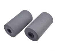 Honseadek High Density Foam Foot Pads and Rollers Replacement for Leg Extension and Weight Bench Machines, Compatible with 22-25mm Tube Diameter, Set of 2(dark gray)