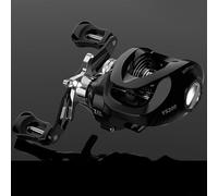 Honseadek High-Speed 7.2:1 Spinner Reel for Fishing with Advanced Magnetic Control, Lightweight Metal Frame, Durable Carbon Fiber Design, 8kg Max Drag(Gold Left)