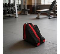 Honseadek Ice Skate Bag Large Capacity with Adjustable Strap, Water Resistant Oxford Roller Skate Carrier for Hockey Gear Storage and Figure Skating Equipment Tote(Red)