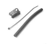 Honseadek Kitesurfing Kite Hose and Clamp Set with Nylon Replacement Tube for Water and Snow Kites - 20cm Length Black Inflation Hose Connector for