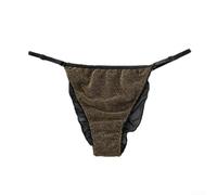 Honseadek Ladies Low Rise Sheer Mesh Panties Seamless See Through | Briefs Transparent Lingerie for Home Sleep Daily Use Comfortable Nylon Spandex Underwear Breathable G-string Thong