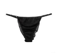 Honseadek Ladies Low Rise Sheer Mesh Panties Seamless See Through | Briefs Transparent Lingerie for Home Sleep Daily Use Comfortable Nylon Spandex Underwear Breathable G-string Thong