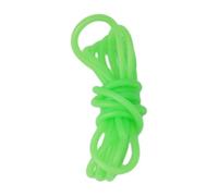 Honseadek LED Glow in the Dark Fishing Rig Tube 0.8-2mm Inner Diameter, 1m/1.5m Luminous Line Protector for Night and Deep Water Fishing, PVC Waterproof Wire Rope(2.0mmx1.5m)