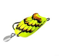 Honseadek Lifelike Frog Fishing Lure: Double Hook Soft Bait for Blackfish & More!(B)