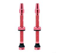 Honseadek Lightweight Aluminum Alloy Tubeless Valve Stem For Presta | Copper Core With Waterproof Rubber O-Ring, Red Bike Cycling Tire Valves In 45mm, 65mm, 85mm Lengths To Fit Various Rim