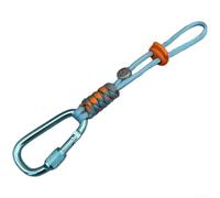 Honseadek Lightweight D Shape Aluminium Carabiner Clip With Heavy | Duty for braided Rope For Outdoor Camping Backpack Water Bottle Hanger