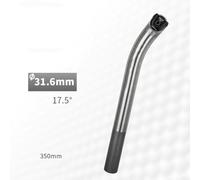 Honseadek Lightweight GR5 TC4 Alloy For Bicycle Seatpost with 17° and 25° Offset, Compatible with Road and Mountain Bikes, 31.6x350mm 27.2x350mm(31.6mm 17.5°)