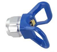Honseadek LP 517 Low Pressure Airless Spray Nozzle with 7/8 Guard Compatible with Titan Wagner Reduced Overspray Gentle Fan Pattern Steel Blue Green Includes Holder