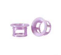 Honseadek Luminous Bar End Covers For Road Bike Drop Handlebars, 3D-Printed Ultralight Grip With Glow-In-The-Dark Visibility, Ergonomic Arch Design For Pressure Distribution(purple)