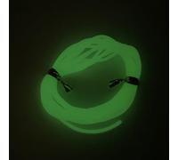 Honseadek Luminous Fishing Line Tube, Glow in the Dark Fishing Wire, 2m Silicone Anti-Tangle Tubing for Night Fishing(Green)