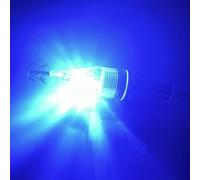 Honseadek Luminous LED Squid Jig Hook Octopus Saltwater Fishing Bait Light for Cod and Snapper, Double Layer Umbrella Design, 12cm and 17cm Set of 2(blue)