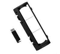 Honseadek Main Brush Holder and Cover for Vactidy Nimble T6 Robot Vacuum Cleaner, Compatible with T6 Model, Black Plastic Sealed Pad for F