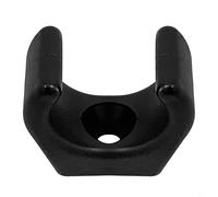 Honseadek Marine Boat Hook Clamp Black Nylon Pipe Clamp for Telescopic Ladder Storage and Deck Organisation 24mm Diameter Yacht Accessories Mounting Clip(2pcs)