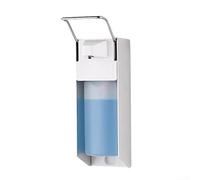 Honseadek Matte Finish Soap Dispenser with 500ml Tank, Adjustable Flow Pump, Wall Mounted Design, Aluminum Alloy Body with Stainless Steel Lever for Home Use(500ml drops)