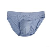 Honseadek Men's Breathable Briefs Cotton Mix Underpants Featuring U | Convex Pouch for Enhanced for Comfort Mid Rise Style Soft Stretch Fabric Solid Underwear for Guys Casual Home Gym