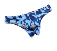 Honseadek Men's Low Waist Briefs Patterned Undergarments Fast Drying | for Air Flow Pouch Support Gentle Touch Everyday Use Gym Running Training Nylon Elastic Fabric Underpants Trunks Slips