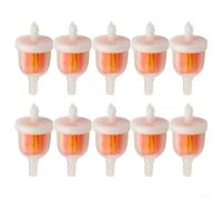 Honseadek Motorcycle Fuel Filter Inline Plastic for ATV Dirt For Bike Go Kart Scooter Fit 10 Pack