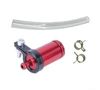 Honseadek Motorcycle Oil Filter Cup, Aluminium Alloy Construction for Hydraulic Brake System Compatibility, Fit for Most Motorcycles and Elec(RED)