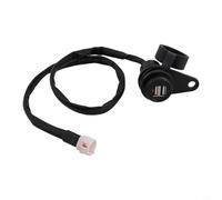 Honseadek Motorcycle Phone Charger with Dual USB Ports for and For For MT-09 Models - Black ABS Construction