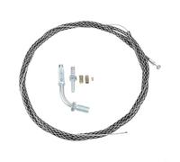 Honseadek Motorcycle Throttle Cable - 220 cm Adjustable Pull Cable with 90-Degree Bend for ATV, UTV & Modified For Bike Applications - N(BLUE)