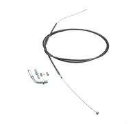 Honseadek Motorcycle Throttle Cable - 220 cm Adjustable Pull Cable with 90-Degree Bend for ATV, UTV & Modified For Bike Applications - N(BLACK)