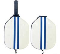 Honseadek Neoprene Tennis Racket Cover Waterproof Blue for Durable Neoprene | Waterproof neoprene material, rain protection, 28cm size, fits pickleball tennis badminton, blue color