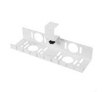 Honseadek No-Drill Under Desk Cable Organizer Made of Durable Carbon Steel, Easy Install Cable Management Tray for Efficient Wire Storage and Workspace(White)