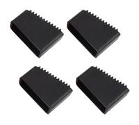 Honseadek Non Skid Ladder Pads Rubber Foot Pad Set of 4 Honseadek | Ladder Leg Covers Anti Slip Base for Wood for tile Carpet Safety Upgrade Simple Tool Free Fit Black Rubber Sleeve for
