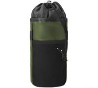 Honseadek Oxford Fabric Bike Water Bottle Holder, Insulated Handlebar | Bag With Side Mesh Pocket, Thermal Storage For Cycling, Fits Cups Up To 9Cm, Phone Slot For 6.7 Inch Devices, Rain Resistant