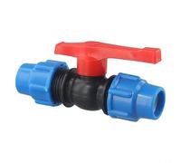 Honseadek Pe Systems Ball Valve with External Thread Stop Valve Fitting for Home Irrigation Applications Plus 20mm/25mm/32mm Plumbing Pipe (25MM)