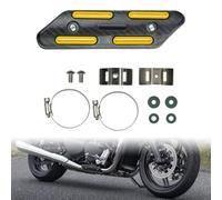 Honseadek Pipe Exhaust Heat Shield Abs Plus Muffler Guard Motorcycle Protector Cover Resistant Plastic Compatible with Most Motorbikes Erosion for Simple for (Yellow)