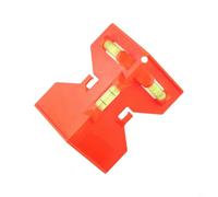 Honseadek Plastic Bubble Level Angle Protractor with Three Bubbles for Pipe and Tube Angle Measurement, Red