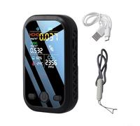 Honseadek Portable 5 in 1 Air Quality Monitor with Real Detector, HCHO TVOC Sensor, Temperature and Humidity Meter, Color Display Air Monitor for(Black)