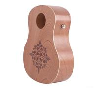 Honseadek Portable Cajon Box Hand Drum with Strap Mahogany Wood Percussion Instrument Classic Guitar Body Design Travel Ready Rich Warm Sound