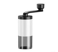 Honseadek Portable Grinder with Adjustable Electric Grinder for Grinding Coffee Beans - Manual Coffee Mill for Outdoor Adventures, Home Use and Culinary(white)
