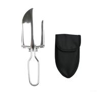 Honseadek Portable Stainless Steel Folding Shovel Camping Spade Garden Shovel Tool