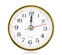 Honseadek Quartz Clock Insert Movement Replacement Fits for Diy Wall Clock Repair - Silent Set with Arabic Numerals Gold-trimmed 65mm/80mm/90mm/105mm/1 (65MM)