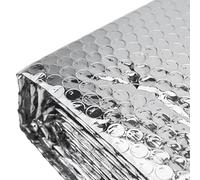 Honseadek Radiator Insulation Foil Lowers - 5m X 60cm Reflective Aluminum Heat Double-sided Barrier Heating Heat Saving Lowers Energy Loss Sheet for B (WITH STICKERS)