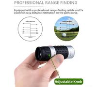 Honseadek Rangefinder Mini Monocular Telescope with Portable Distance Measurer for Golfing, Birdwatching, Stargazing and Outdoor Viewing